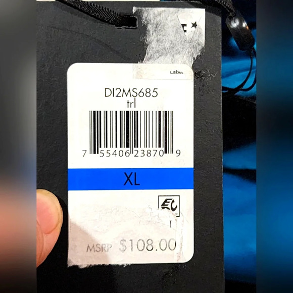 DKNY Women's Logo Cross Back One-Piece Turquoise Swimsuit Size XL NEW - Picture 9 of 9